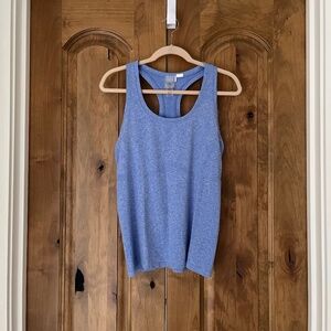 Calia Women’s Seamless Scoop Tank - Sky Breeze Spacedye - Medium